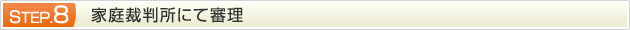 STEP.8 家庭裁判所にて審理